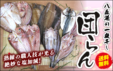 八森港の一夜干し　団らんセット　白神の塩使用　北の匠　ひもの